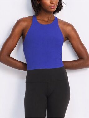 Beyond Yoga Refocus Crop Tank Top Periwinkle